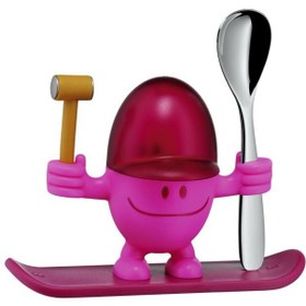 تصویر جا تخم مرغی وی ام اف | WMF Egg cup set McEgg with spoon, pink 2-piece 