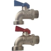 تصویر شیر ماشین لباسشویی بی تی اس مدل 1/2×3/4 مجموعه دو عددی 