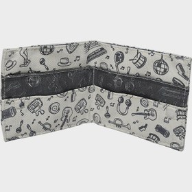 تصویر کیف پول کتان طرح Punk Guy 