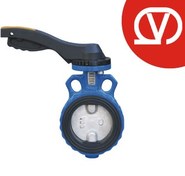 تصویر شیر پروانه‌ای ویفری اهرمی دریچه استیل PN16 وگ ایران (بی‌همتا) - 21/2 اینچ : Vog Iran Wafer Type Lever Operated Stainless Disc Butterfly Valve PN16