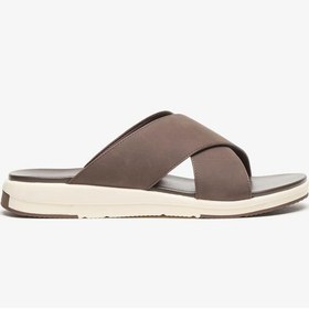 تصویر صندل مردانه با بند ضربدری و راحت پوشیدنی برند le confort Men Cross Strap Slip-On Sandals