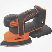 تصویر سنباده زن شارژی لرزان 18 ولت بلک اند دکر مدل Bdcds18N-Xj Black+Decker Cordless Mouse Detail Sander, 18V, Battery Not Included - Bdcds18N-Xj