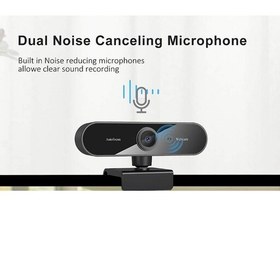 تصویر وب کم با میکروفون و پایه Webcam with Microphone QI-EU 1080P 