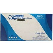 تصویر دستکش ونیل مبتکر مدل 01 سایز لارج بسته 100 عددی 