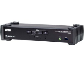تصویر 4Port USB 3.0 4K HDMI KVMP™ Switch with Audio Mixer Mode 