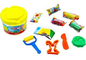 تصویر خمیر بازی5 رنگ سطلی 