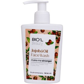 تصویر کرم ژل شستشوی صورت بیول مدل Jojoba Oil مناسب پوست‌ خشک و نرمال 140 میلی لیتر Biol Jojoba Oil Face Wash Cream Gel For Normal And Dry Skin