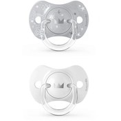 تصویر پستانک سر بادامی طرح دار 0-6 ماه سواوینکس Suavinex