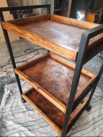 تصویر ترولی چوب فلز 