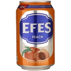 تصویر دلستر قوطی افس (EFES) با طعم هلو حجم 330 میلی لیتری - باکس 12 عددی EFES peach Flavored Canister, 330 ml - Box of 12