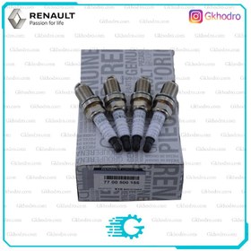 تصویر شمع ال 90 اورجینال فرانسه (بسته۴عددی) RENAULT Spark Plug 77 00 500 155 UV1