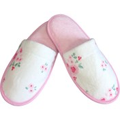 تصویر دمپایی حوله ای لیلیوم سفید سایز 40 