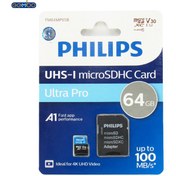 تصویر کارت حافظه فیلیپس ظرفیت 64 گیگ Philips ULTRA SPEED 64 GB micro RAM