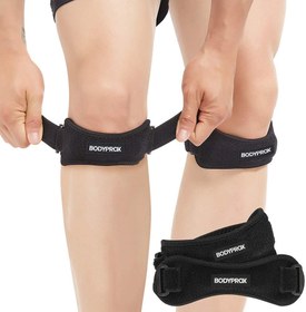 تصویر بسته 2 بند زانو تاندون پاتلا بادی پروکس - ارسال 20 روز کاری Bodyprox Patella Tendon Knee Strap 2 Pack, Knee Pain Relief Support Brace For Hiking, Soccer, Basketball, Running, Jumpers Knee, Tennis, Tendonitis, Volleyball & Squats