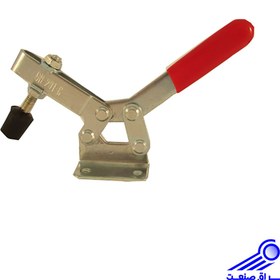 تصویر کلمپ دسته افقی مدل 201C با تحمل بار 100 کیلوگرم ساخت چین Horizontal Hold Down Clamp Model 201C