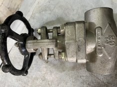 تصویر شیرسوزنی "3/4 ساکت ولد استلنس استیل فورج کلاس 800 جنس بدنه STEM 316 F316 سیت 316 دیسک 316 GLOBE VALVE SW 3/4" #800 FORGED STEEL GATE VALVE BODY F316 STEM316 SEAT HF DISC316