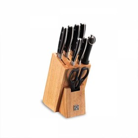 تصویر سرویس کارد کرکماز مدل مولتی بلید (9 پارچه) Korkmaz Multi Blade Knife Set