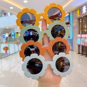 تصویر عینک آفتابی بچگانه طرح گل UV400 