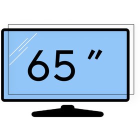 تصویر محافظ صفحه تلویزیون 65 ابعاد(145 * 84) تایوانی - 2.5میل تایوانی TV screen protector 65 dimensions (145 * 84) 2 Taiwanese shafts