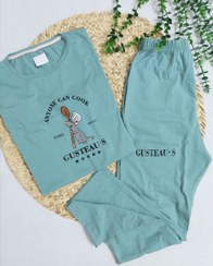 تصویر ست تیشرت و شلوار زنانه نخ و پنبه موش سرآشپز 