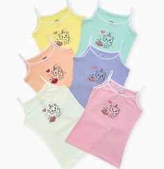 تصویر زیرپوش بندی ترک دخترانه طرح دار برند berrak 