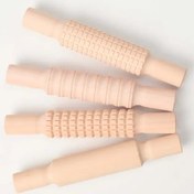 تصویر پک ۴ تایی وردنه چوبی خمیر بازی 