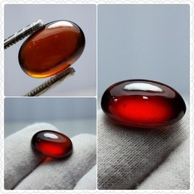 تصویر گارنت سرخ اصل و طبیعی تراش Cabochon 