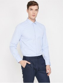 تصویر خرید پیراهن مردانه ست برند کوتون رنگ لاجوردی کد ty4457622 