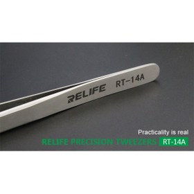 تصویر پنس سر صاف دسته بلند ریلایف RT-14A RELIFE Precision tweezers