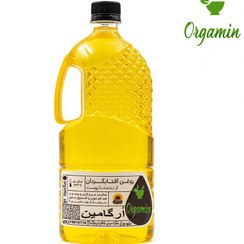 تصویر روغن آفتابگردان از تخمه با پوست خالص 