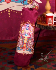 تصویر کیف مت یوگا مخمل طرح یوگینی کد 1261 