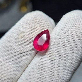 تصویر نگین سنگ یاقوت معدنی آفریقایی کد 34897 