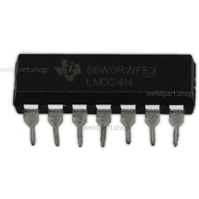 تصویر تراشه آپ امپ LM324 پکیج DIP OP-AMP