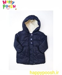 تصویر کاپشن دخترانه رنگ سرمه ای 