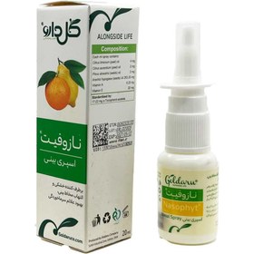 تصویر اسپری بینی نازوفیت 20 میلی لیتر گل دارو Nasophyt Nasal Spray Goldarou 