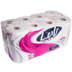 تصویر دستمال توالت پاپیا 4 لایه بسته 16 عددی Papia Toilet Paper 16 Rolls