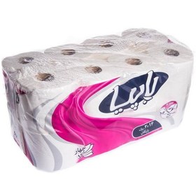 تصویر دستمال توالت پاپیا 4 لایه بسته 16 عددی Papia Toilet Paper 16 Rolls