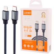 تصویر کابل تبدیل فست شارژ Ldnio LC441i Type-C To Lightning 30W PD 1m Ldnio LC631i Type-C To Lightning 30W PD 1m FAST CHARGING CABLE