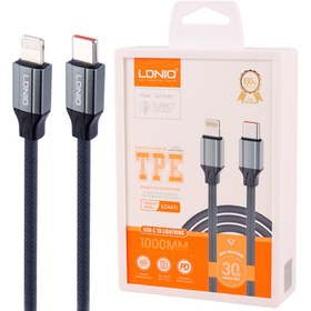 تصویر کابل تبدیل فست شارژ Ldnio LC441i Type-C To Lightning 30W PD 1m Ldnio LC631i Type-C To Lightning 30W PD 1m FAST CHARGING CABLE