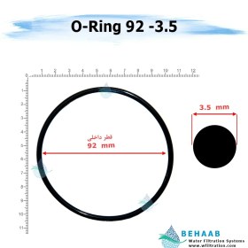 تصویر اورینگ تصفیه آب - قطر 92 ضخامت 3.5 ا Water Filtration O-Ring 92-3.5 Water Filtration O-Ring 92-3.5