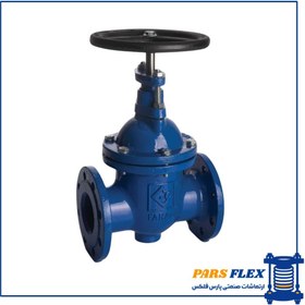 تصویر شیر کشویی زبانه فلزی (رینگ استیل) فارآب 10 اینچ 