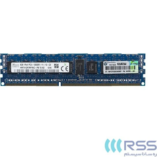 خرید و قیمت رم سرور اچ پی 8 گیگابایت مدل HP PC3-12800R DDR3 | ترب