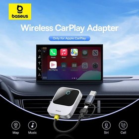 تصویر دانگل بلوتوثی خودرو بیسوس مدل BS-CG027 Baseus SafeJourney Series Wireless CarPlay Adapter C10745100813-00