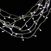 تصویر ریسه سوزنی ۱۰۰ لامپ ۹ متری رنگ بنفش با ریموت کنترل 