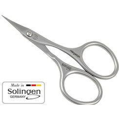 تصویر نیگلوه | قیچی مانیکور سولینگن | ساخت آلمان | استیل ضدزنگ | طول 95 میلی‌متر | نوک منحنی تیز | مناسب کوتاهی کوتیکول | ابزار حرفه‌ای ناخن | لوازم آرایشگاه 