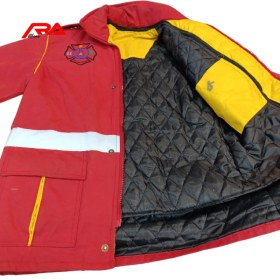 تصویر کاپشن آتش نشانی Fire jacket