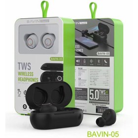 تصویر هندزفری بلوتوث باوین مدل 05 Bavin-05 TWS Wireless Bluetooth Earphone