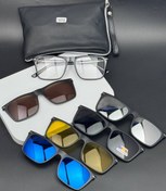 تصویر عینک طبی مگنتی ۵ کاور کد ۱۲۰۶ نشکن سایز بزرگ 