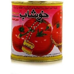 تصویر کنسرو رب گوجه فرنگی خوشاب مقدار 800 گرم Canned fragrant tomato paste in the amount of 800 g