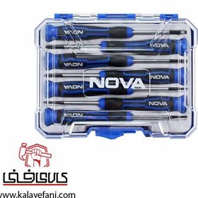 تصویر ست پیچ گوشتی ساعتی نووا 7 عددی مدل 1339 ا Nova Pricision Screwdriver 1339 Nova Pricision Screwdriver 1339